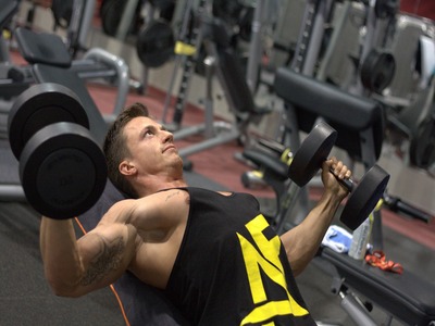 Fitness workout and gym training session