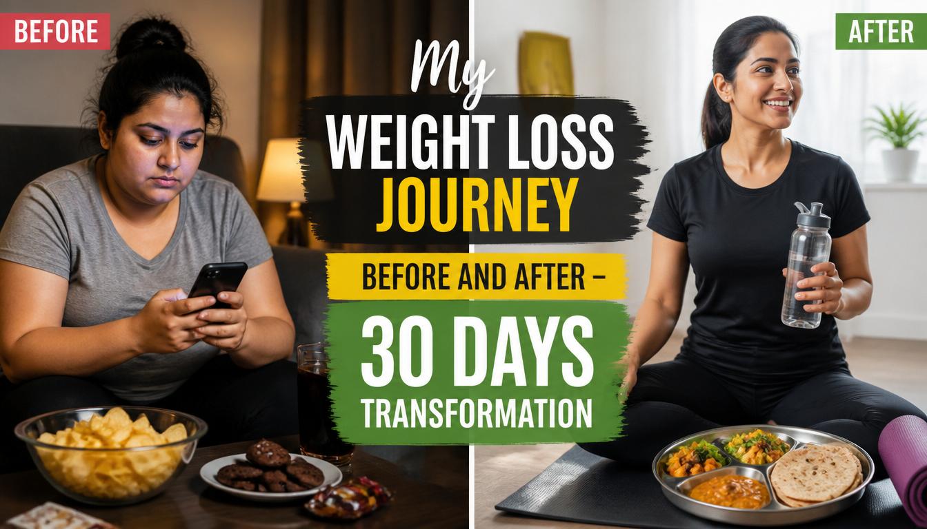 My Weight Loss Journey Before and After: 30 Days Transformation