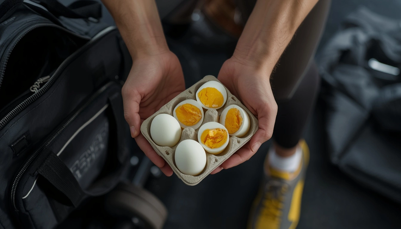 Boiled eggs for fitness and muscle building