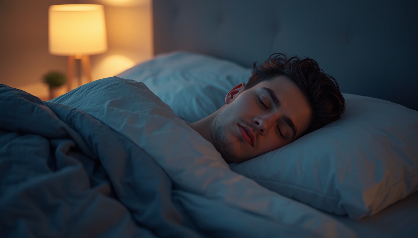 Person sleeping peacefully to support healthy weight loss and recovery