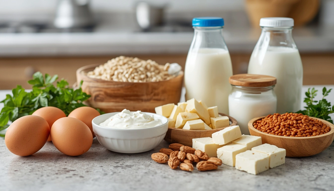 Protein-rich foods used in a weight loss diet plan