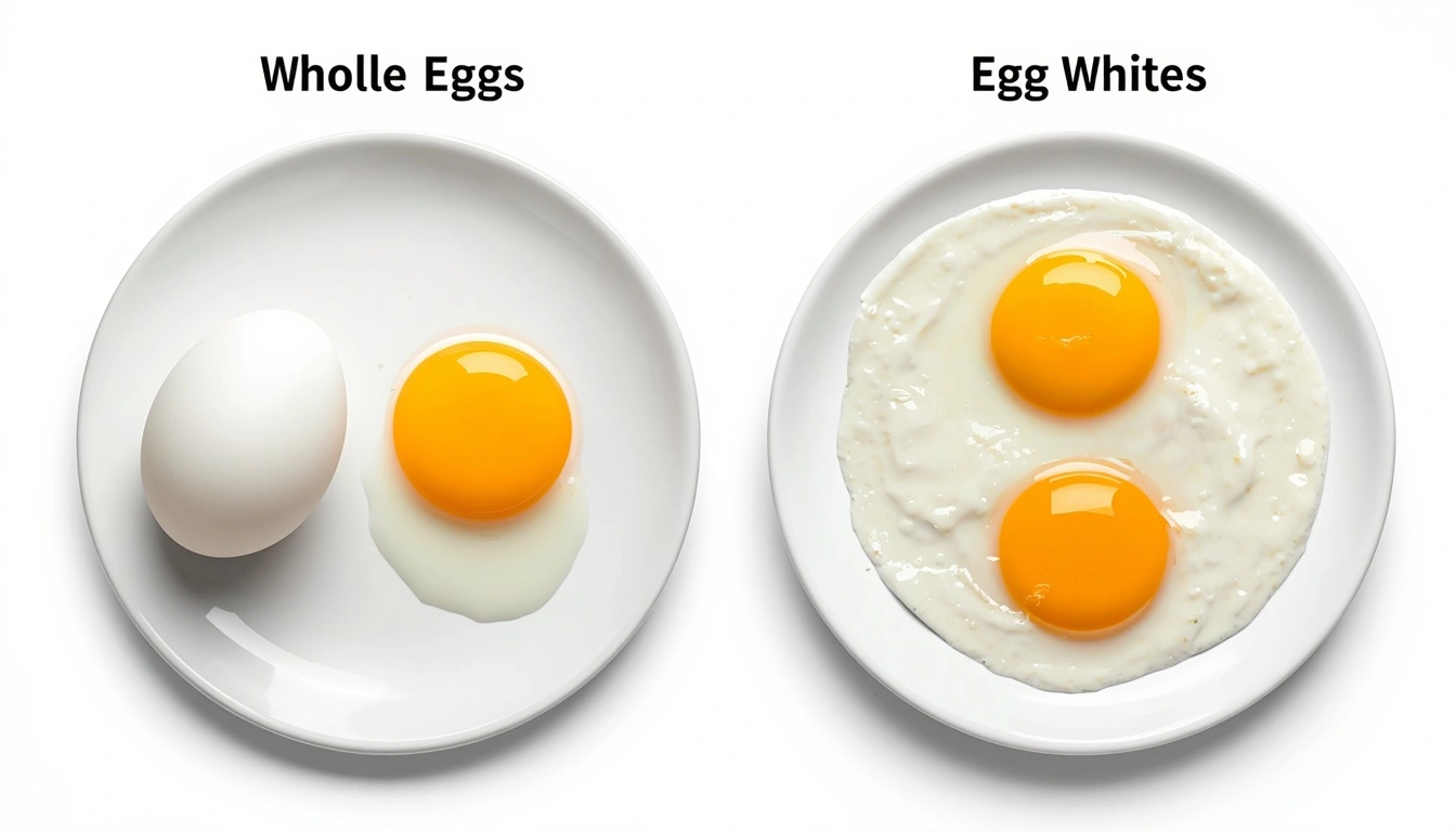 Whole eggs compared with egg whites