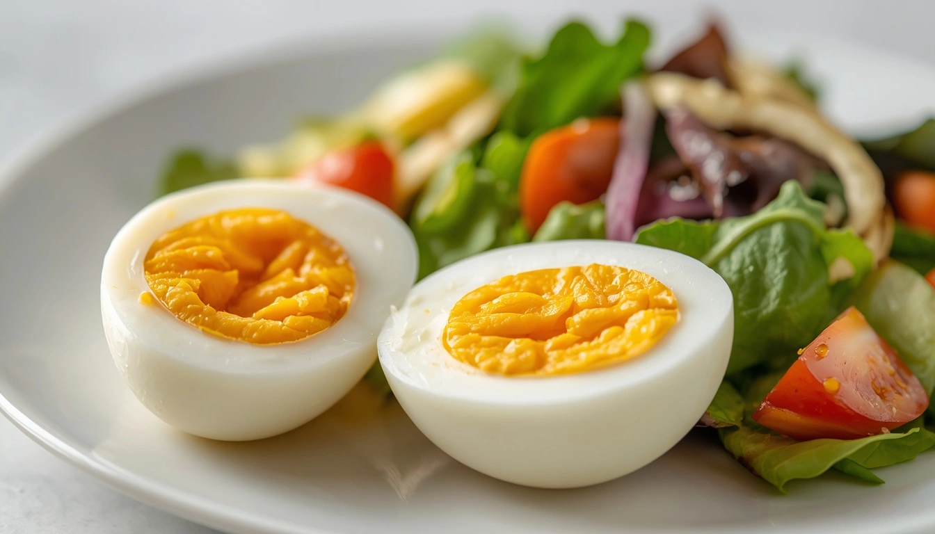 Boiled eggs as a high protein healthy snack for weight loss