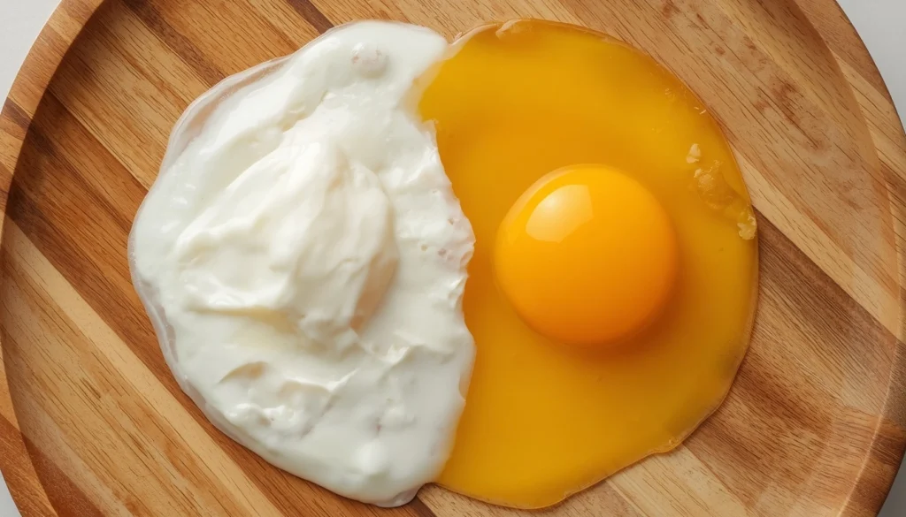 Egg white vs whole egg protein comparison healthy nutrition concept