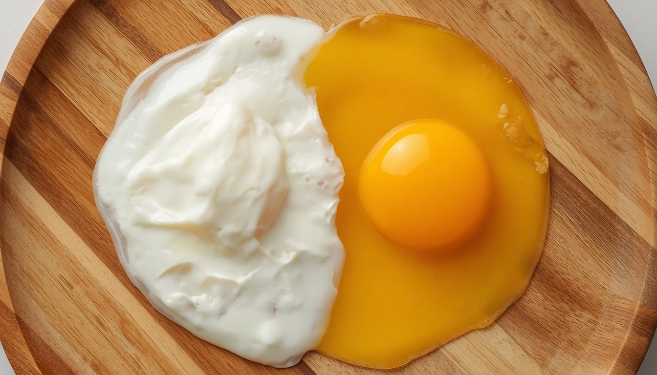Egg white vs whole egg protein comparison healthy nutrition concept