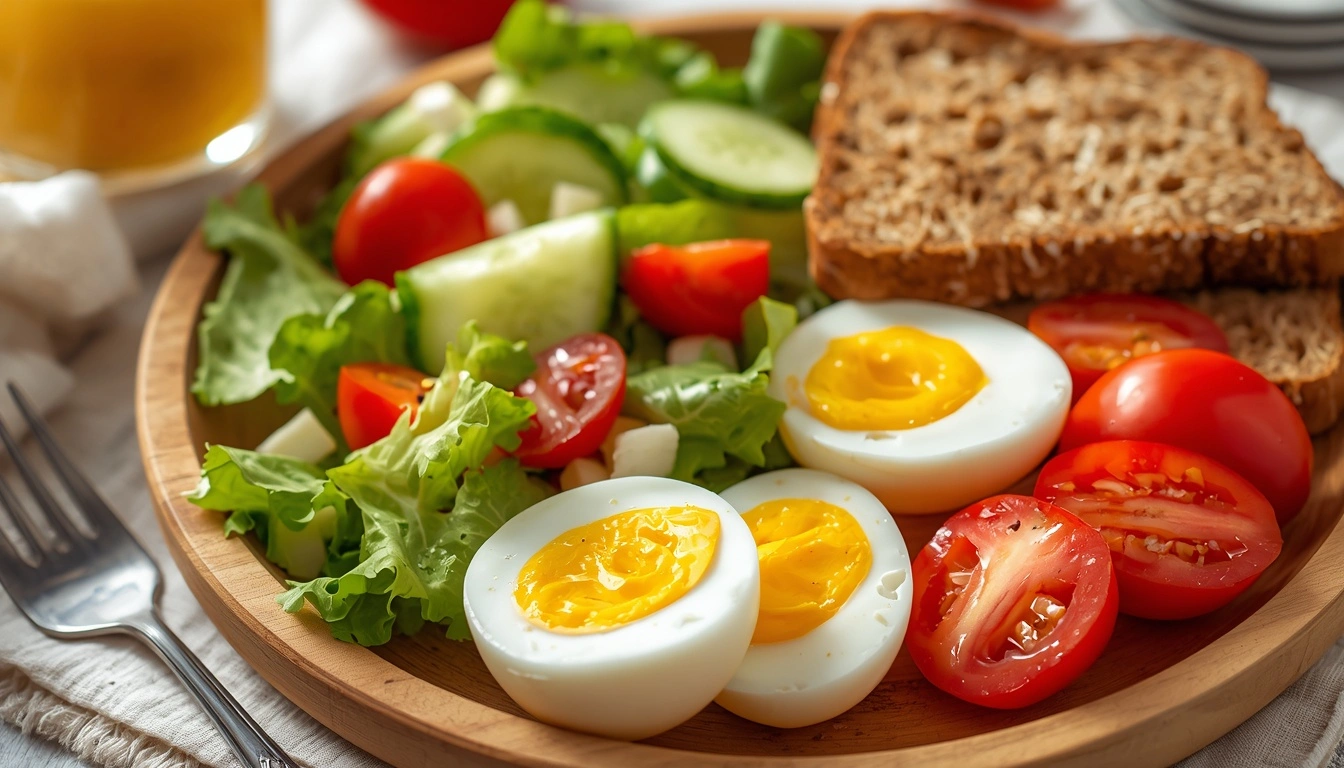 Boiled eggs healthy meal for weight loss
