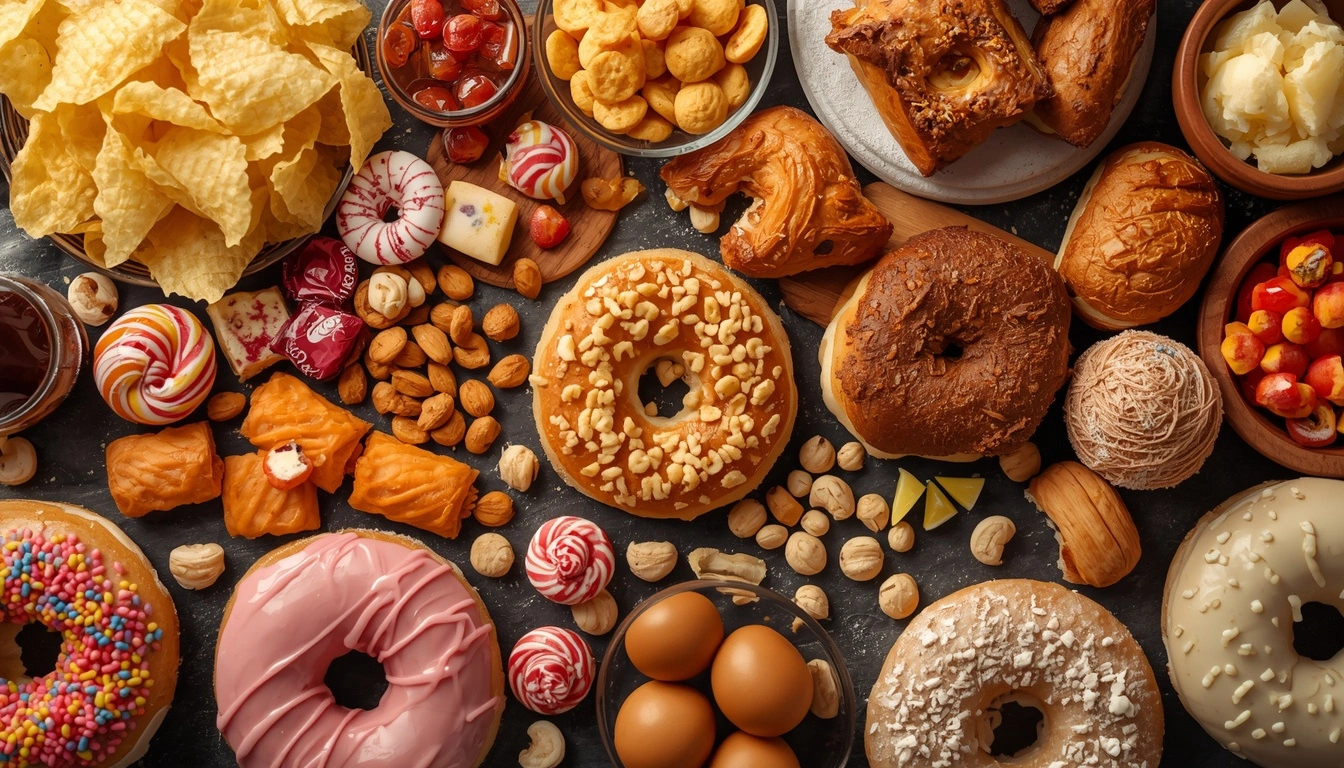 Common unhealthy snack foods to limit in a balanced diet