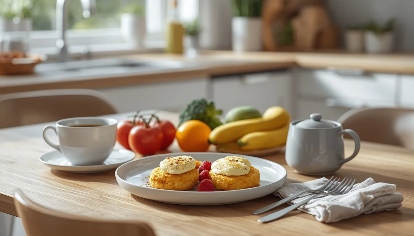 Healthy breakfast with high protein egg bites