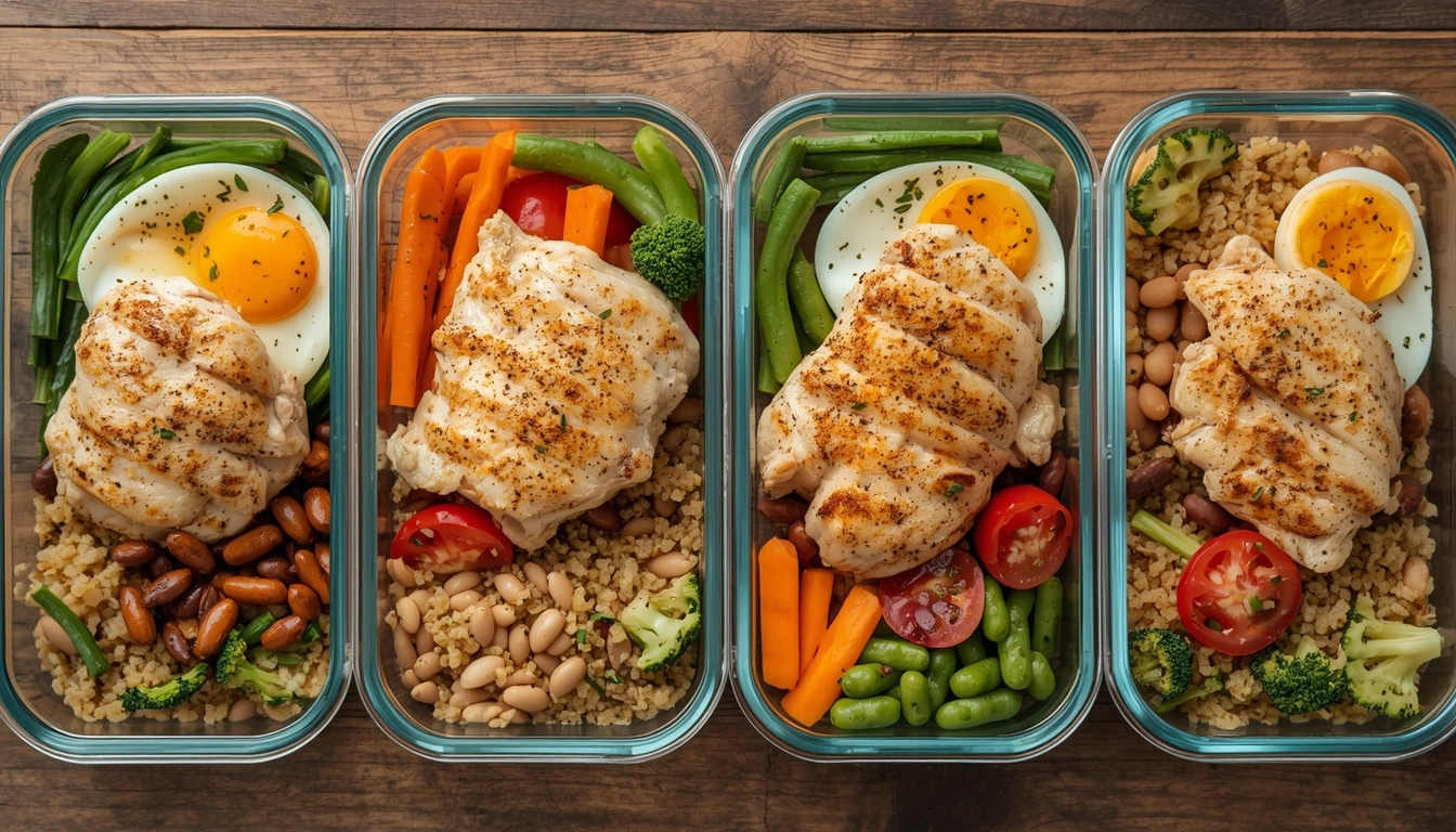 Healthy high protein meal prep for the week