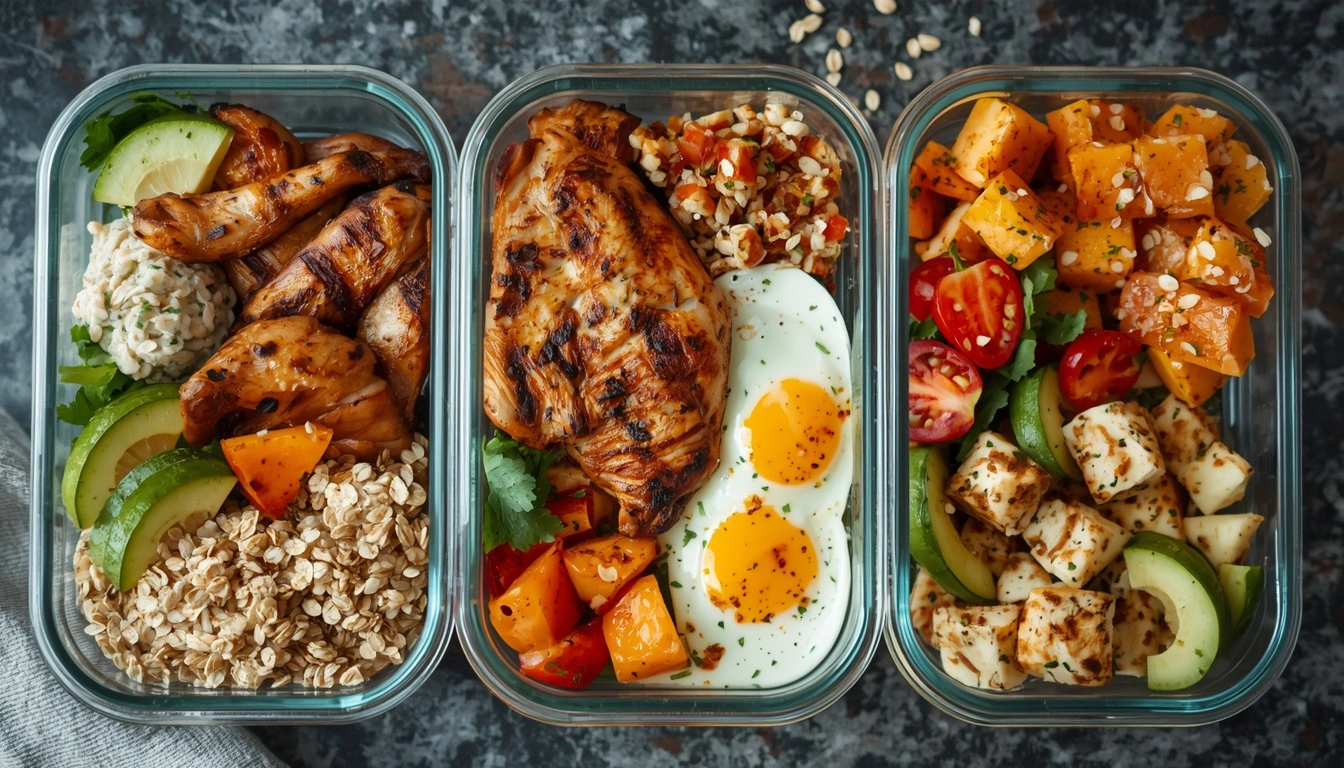 Weekly high protein meal prep for weight loss