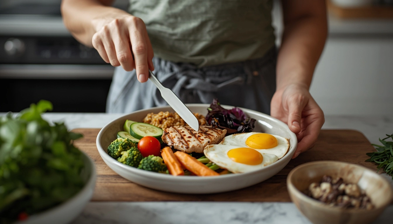 Balanced high protein meal for healthy living