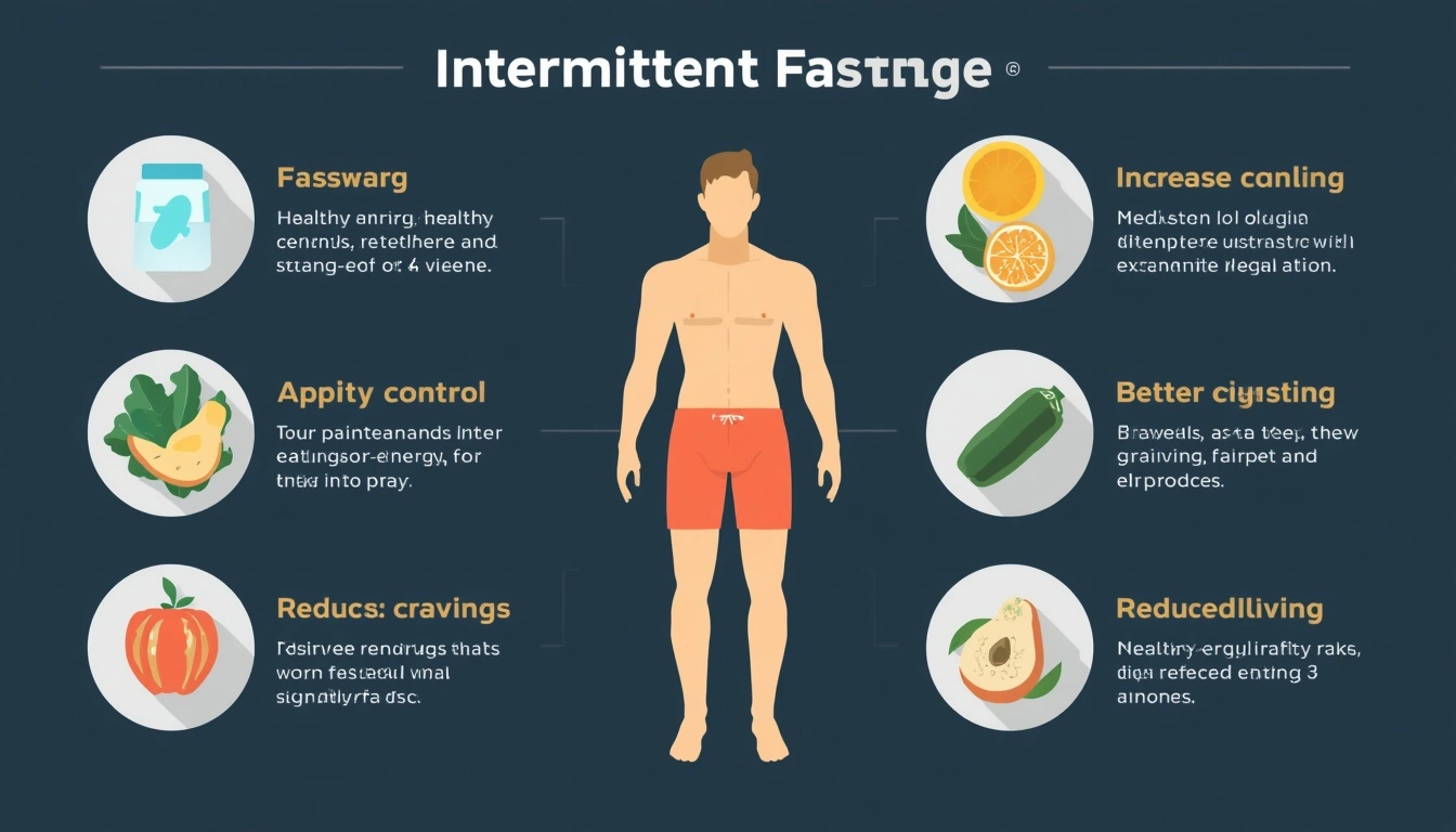 Health benefits of intermittent fasting including better energy, appetite control and digestion