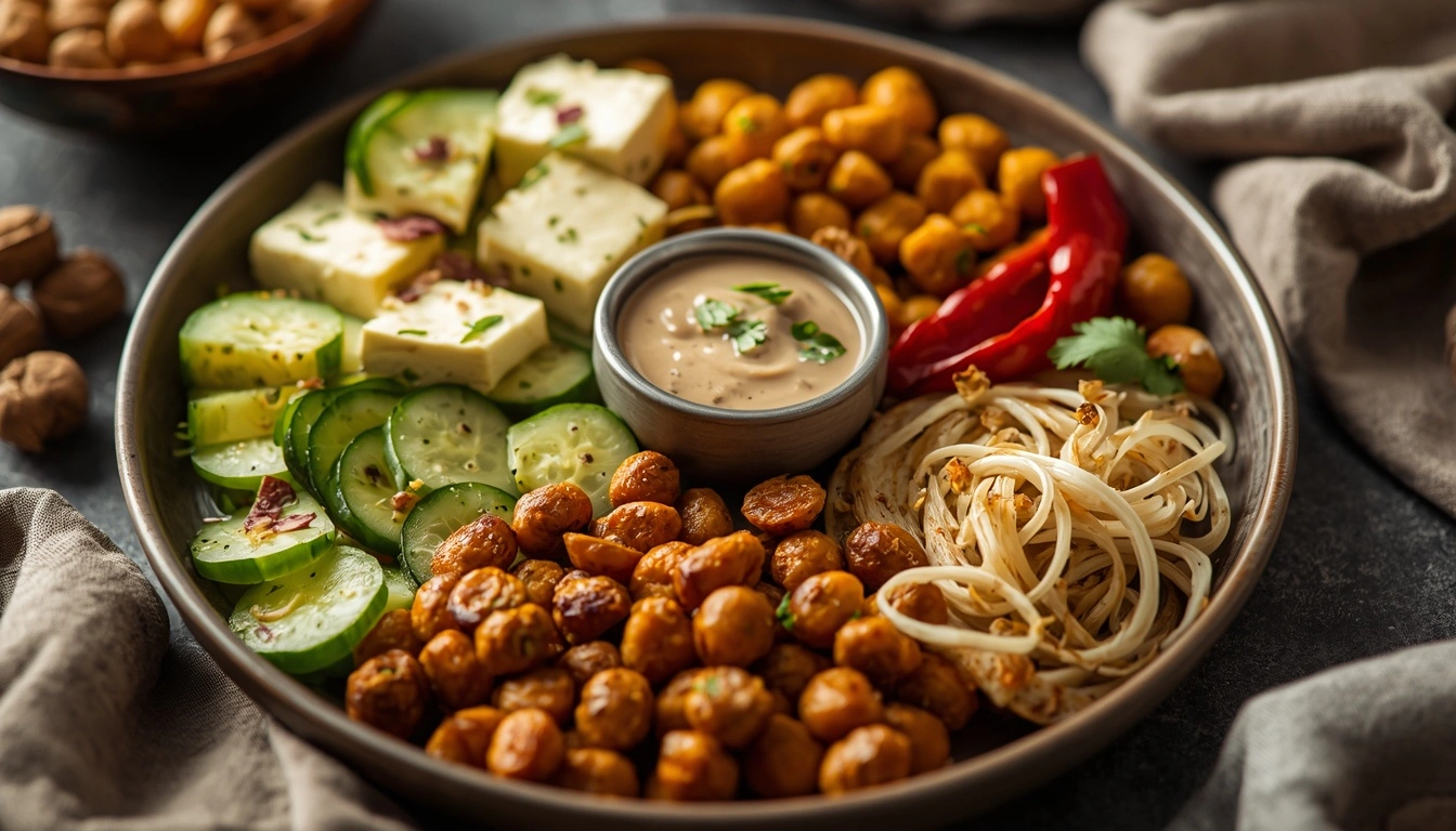 Indian healthy pregnancy snacks including paneer, makhana, roasted chickpeas and besan chilla