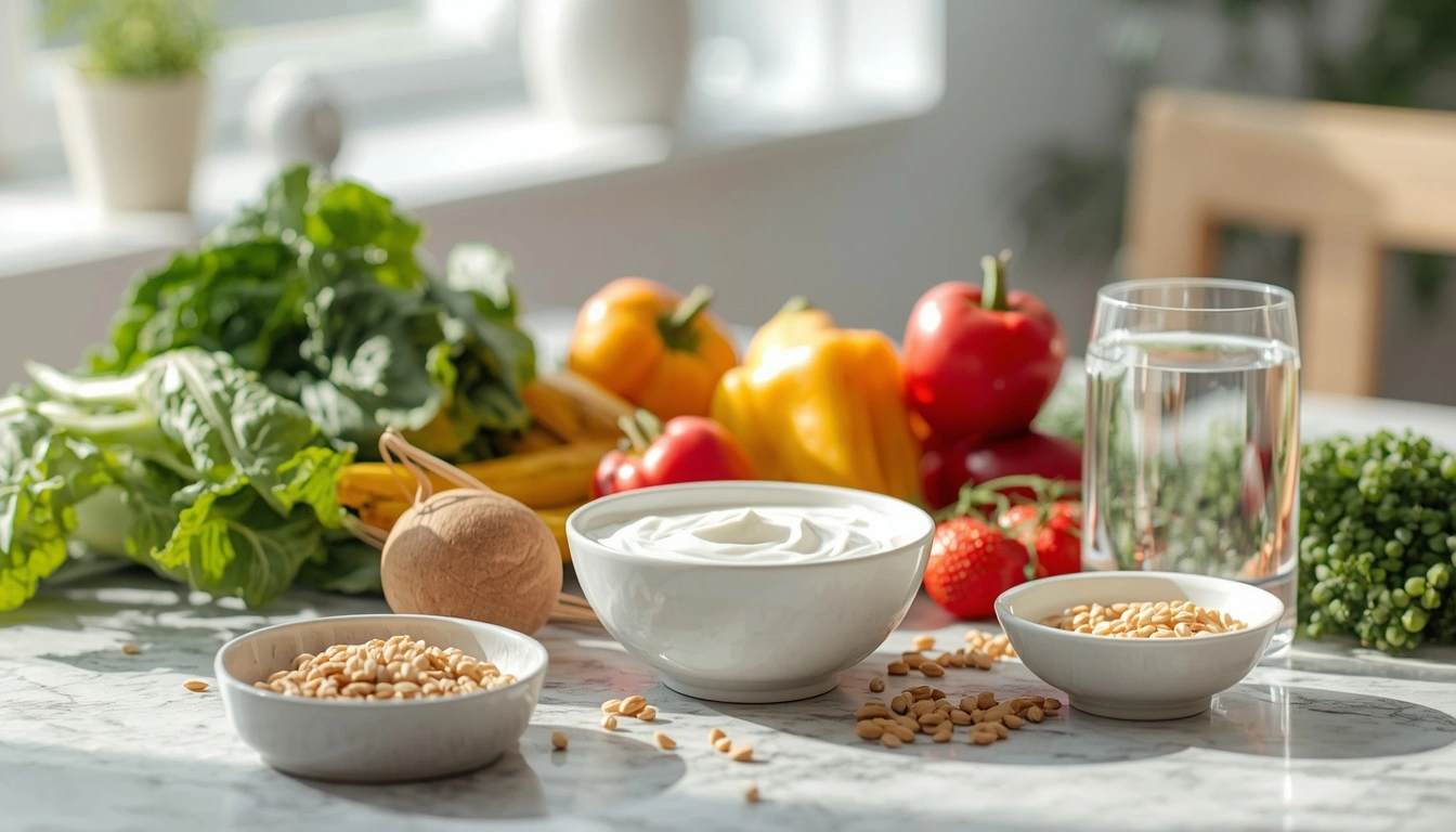 Healthy lifestyle supporting the benefits of a balanced gut