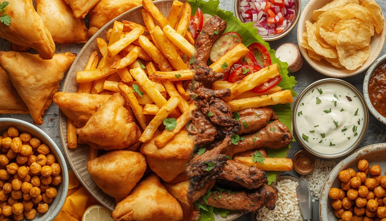 Fried and processed foods that may affect gut health