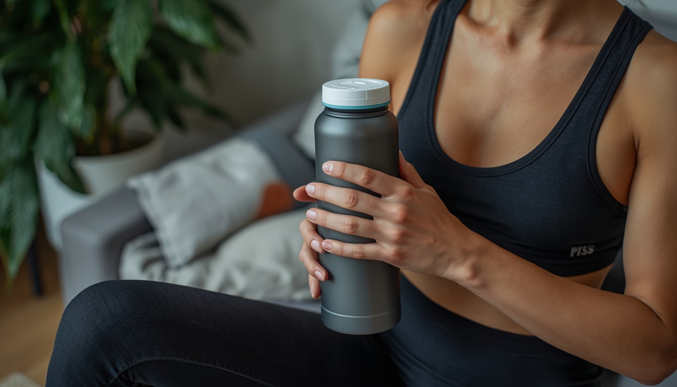 Person following a consistent workout routine